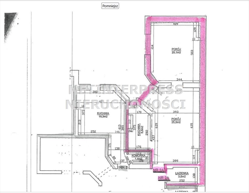 Olsztyn, 54,7 m2, do remontu, z udziałem w gruncie Olsztyn  55m2 Foto 1
