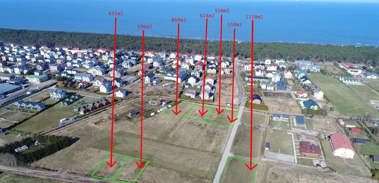 Działka budowlana 596 m² z mediami - blisko morza Karwia  596m2 Foto 1