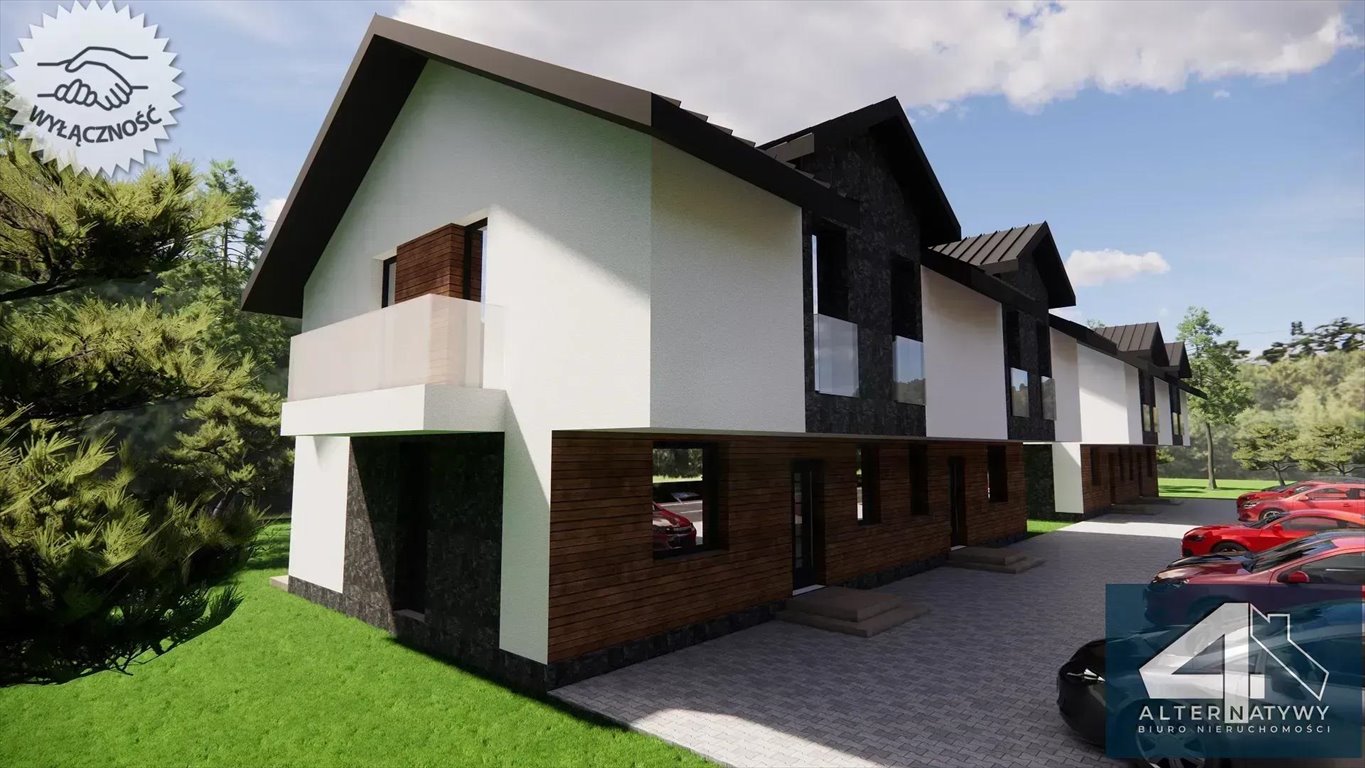 Nowoczesny dom bliźniak z ogródkiem i tarasem w Łodzi Łódź, Ksawerowska 32A  84m2 Foto 1