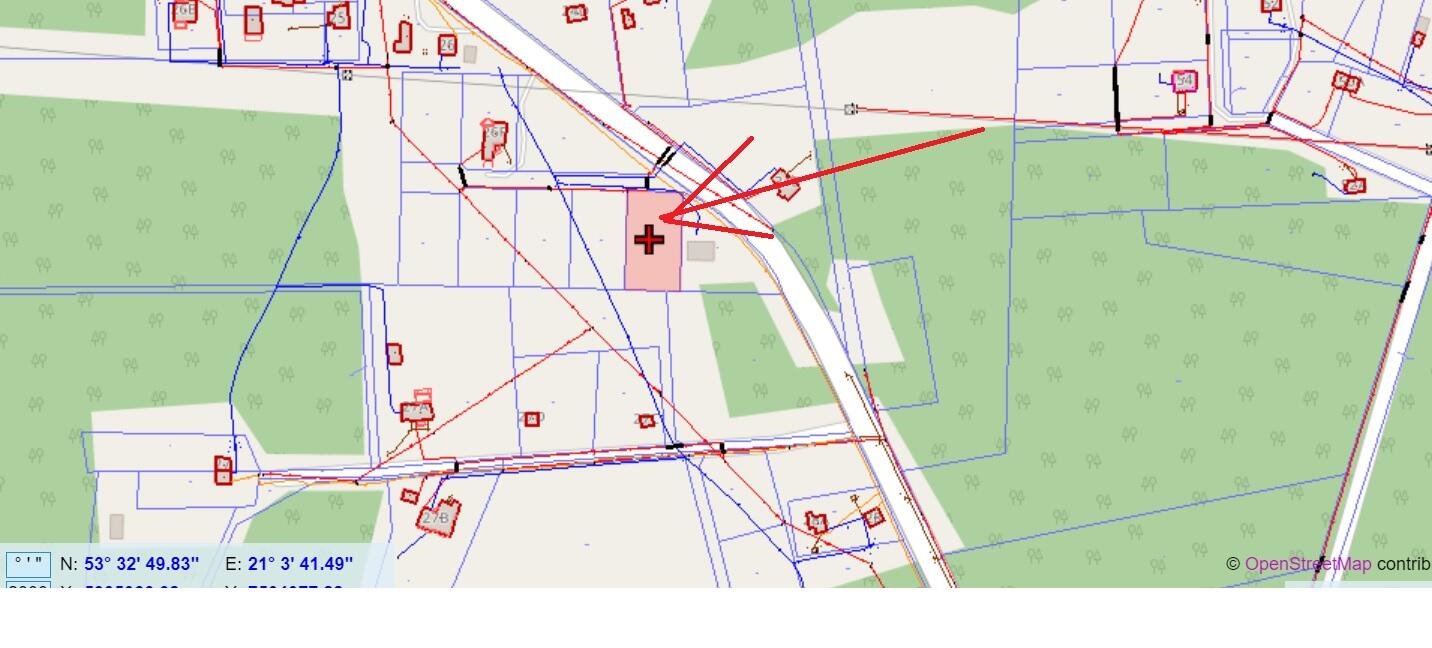 Sprzedam działkę budowlaną 1488 m² w Płozach koło Szczytna Płozy  1 488m2 Foto 1