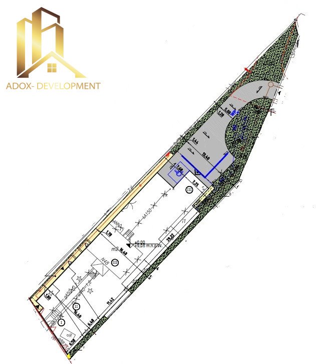 Działka usługowa 1700 m² w sercu Mokotowa, gotowy projekt Warszawa  1 700m2 Foto 1