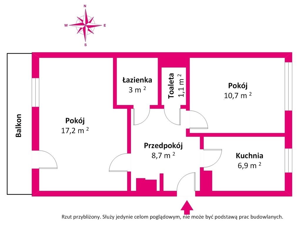 Mieszkanie dwupokojowe na sprzedaż Lubartów, ks. Jerzego Popiełuszki  48m2 Foto 6