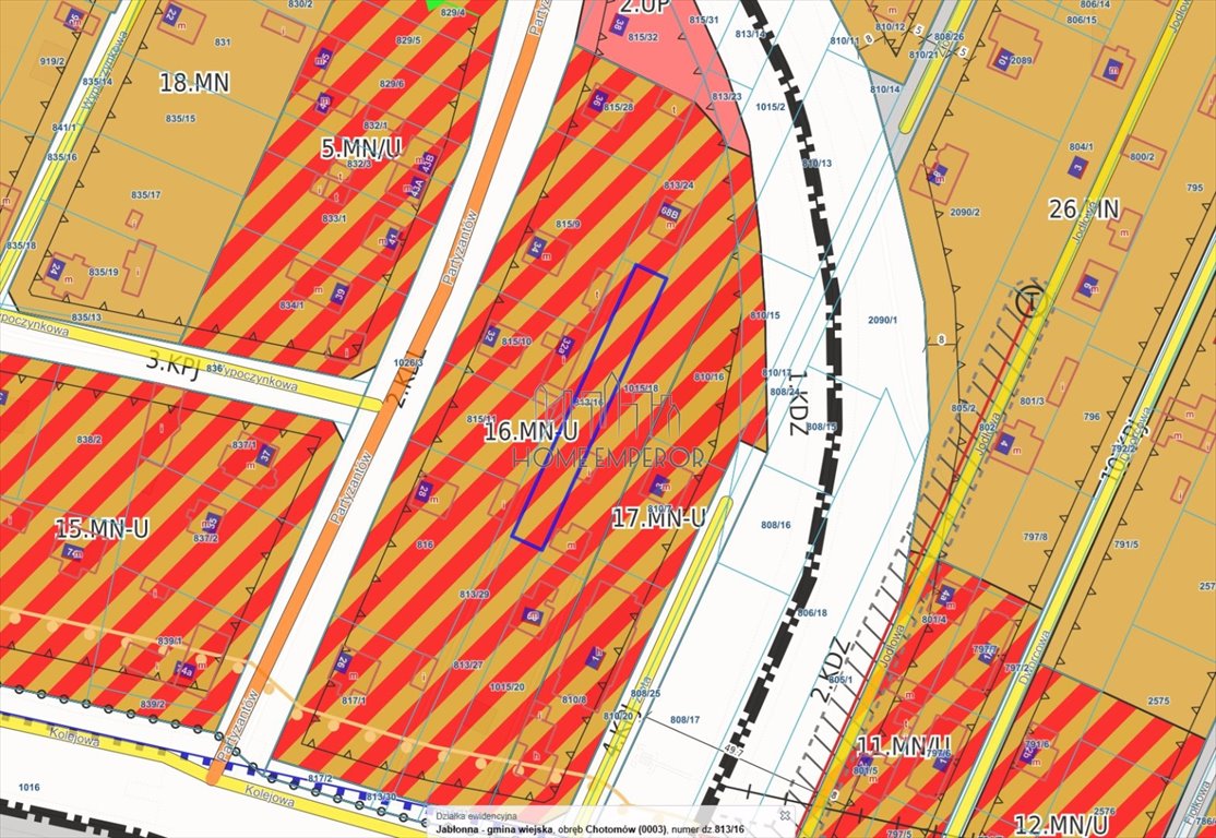 Działka 688 m² pod zabudowę jednorodzinną - polecam Chotomów, Kolejowa  688m2 Foto 1
