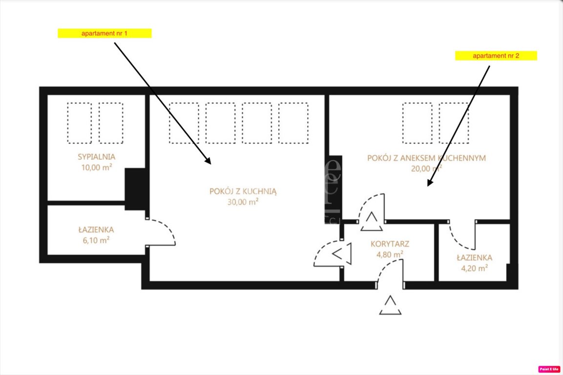 Mieszkanie dwupokojowe na sprzedaż Gdańsk, Śródmieście, św. Barbary  75m2 Foto 6