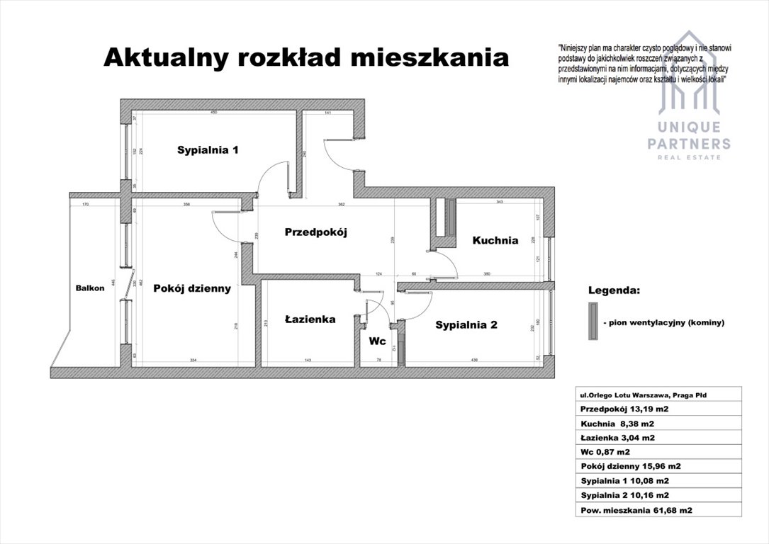 Mieszkanie trzypokojowe na sprzedaż Warszawa, Praga-Południe  63m2 Foto 3