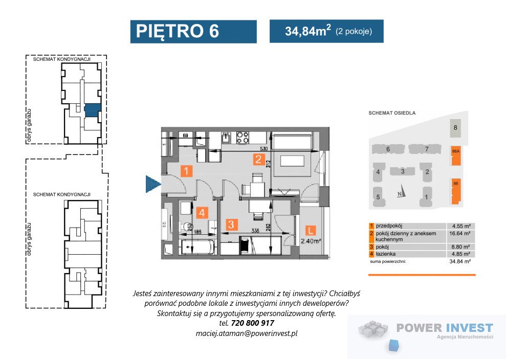 Mieszkanie dwupokojowe na sprzedaż Kraków, Mistrzejowice, Mistrzejowice, os. Bohaterów Września  35m2 Foto 6