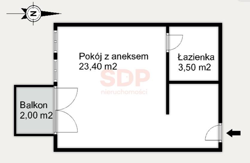 Kawalerka na sprzedaż Wrocław, Lwowska  27m2 Foto 9