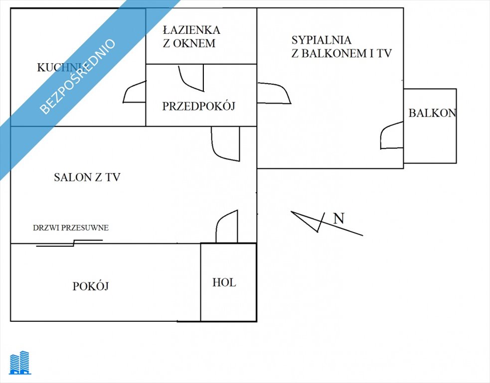 Mieszkanie dwupokojowe na wynajem Łódź, Górna, Kosmonautów  47m2 Foto 12