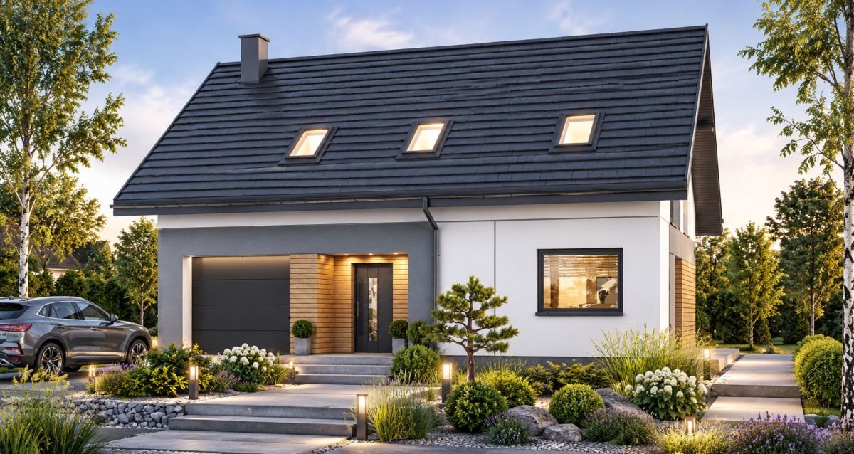 Działka budowlana 1400 m² - pozwolenie na budowę w Niechobrzu Niechobrz  1 400m2 Foto 1