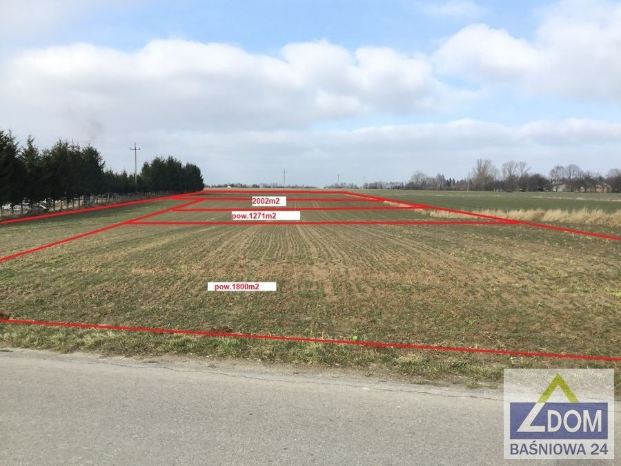 Działka 1800 m2 pod dom z płaskim dachem, media, MPZP Rudka Kozłowiecka, Północna  1 800m2 Foto 1