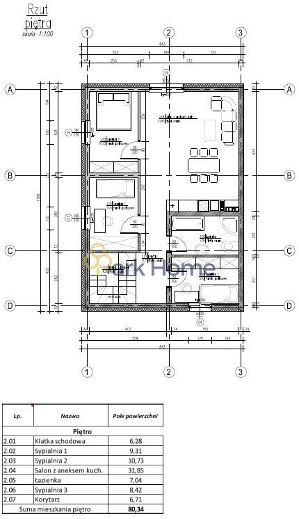 Mieszkanie czteropokojowe  na sprzedaż Wilkowice  80m2 Foto 2