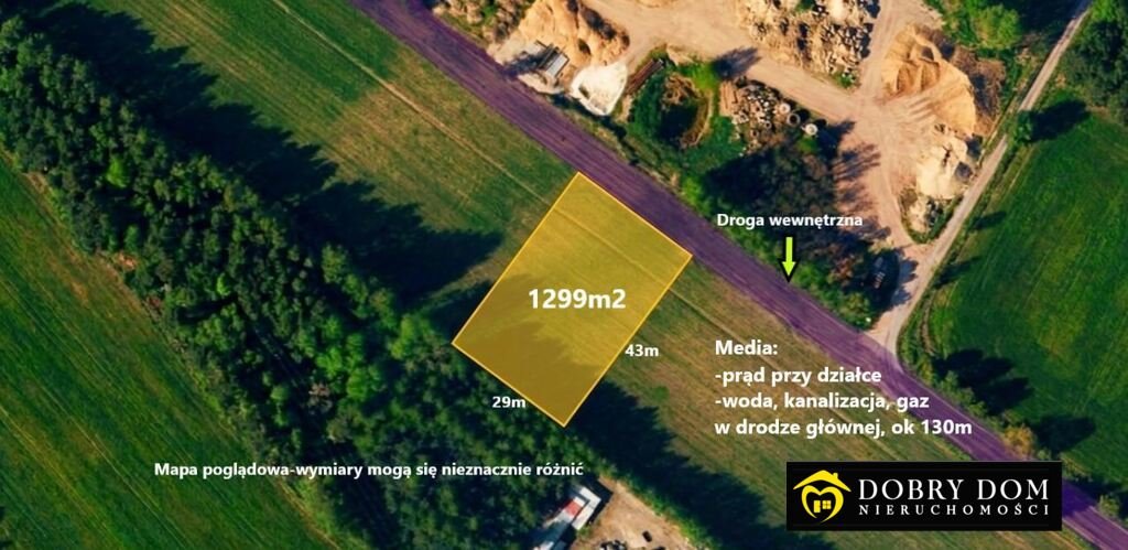 Działka 1299 m² pod dom lub biznes w Ciechanowcu Ciechanowiec  1 299m2 Foto 1
