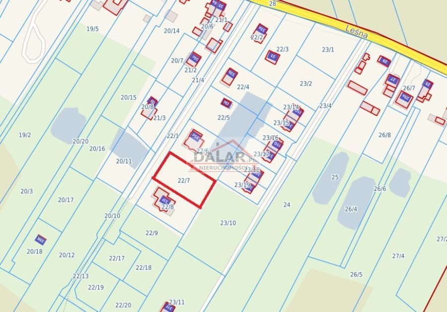 Działka pod dom jednorodzinny w Górze Kalwarii, 1020 m2 Góra Kalwaria, Leśna  1 020m2 Foto 1