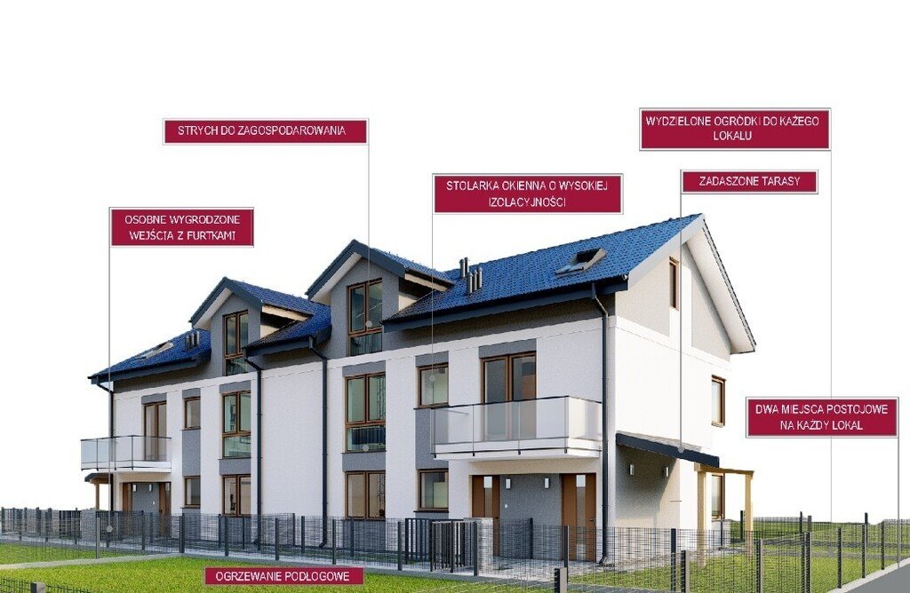 Mieszkanie trzypokojowe na sprzedaż Porosły, Szumiących Traw  66m2 Foto 1