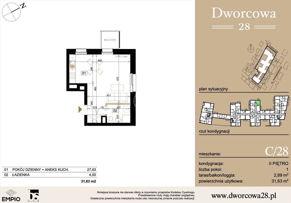 Kawalerka na sprzedaż Bydgoszcz, Śródmieście, Dworcowa  32m2 Foto 1