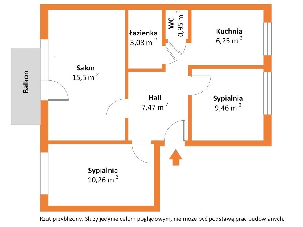 Mieszkanie trzypokojowe na sprzedaż Łódź, ks. Jerzego Popiełuszki  53m2 Foto 13