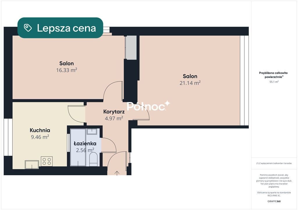 Dwupokojowe mieszkanie z oddzielną kuchnią, centrum Białegostoku - zapraszam Białystok, Mickiewicza  54m2 Foto 1