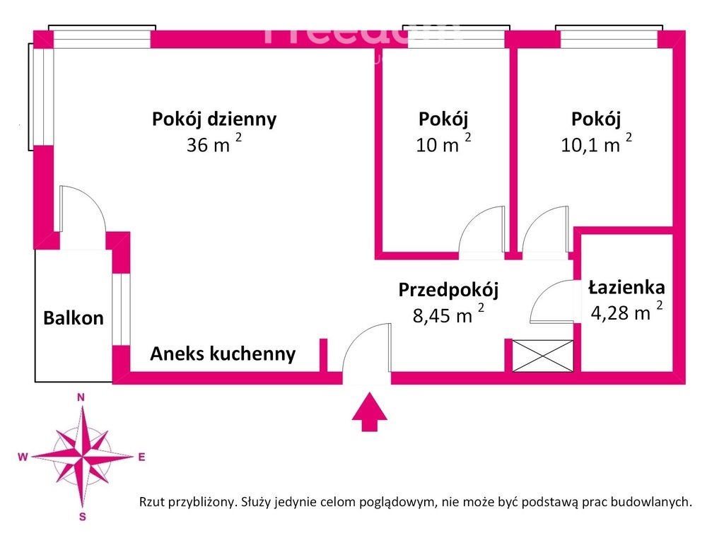 Mieszkanie trzypokojowe na sprzedaż Kraków, Górka Narodowa, Górka Narodowa, os. Wolfganga Amadeusa Mozarta  69m2 Foto 5