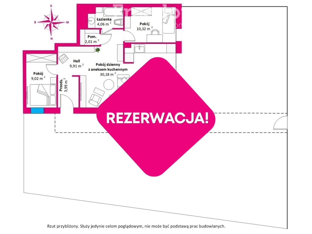Mieszkanie trzypokojowe na sprzedaż Kołobrzeg, 1 Maja  69m2 Foto 9