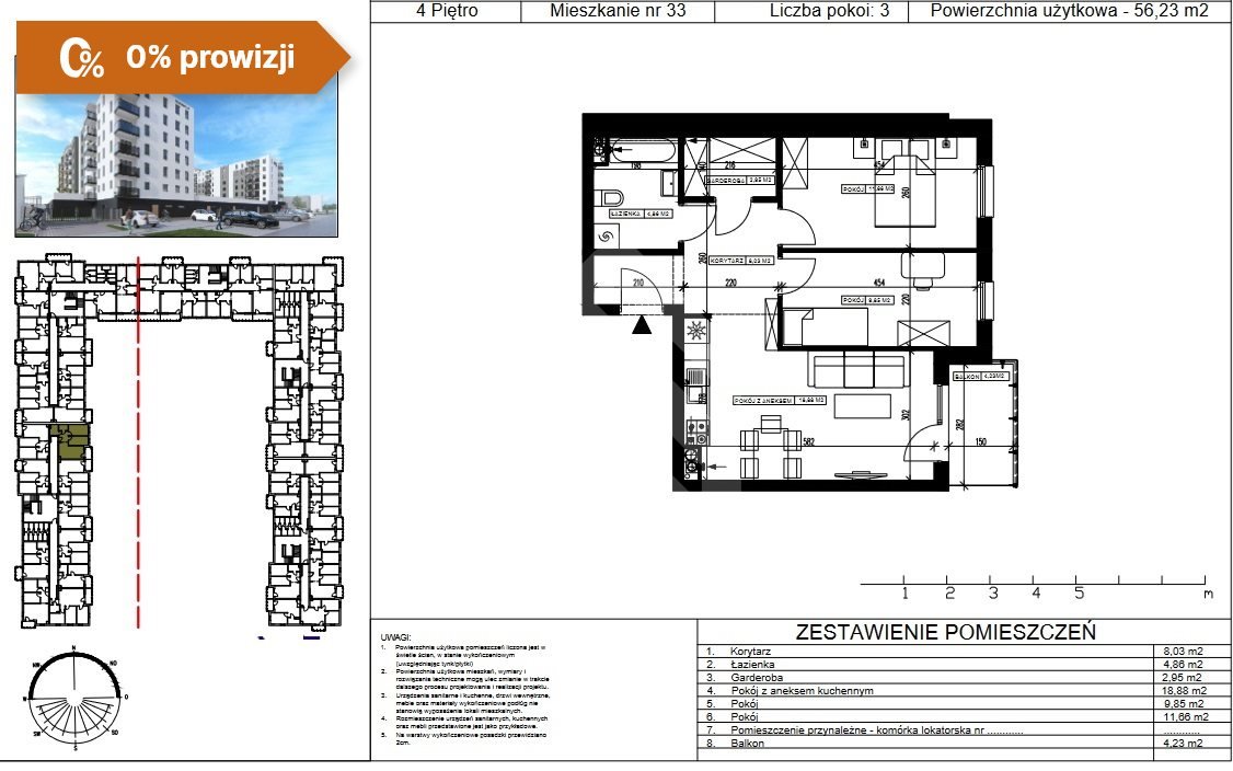 Mieszkanie trzypokojowe na sprzedaż Bydgoszcz, Kapuściska  56m2 Foto 5