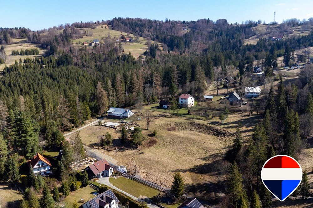 Działki w Kiczorze z widokiem na Rachowiec i Beskidy Kiczora, 0  4 087m2 Foto 1