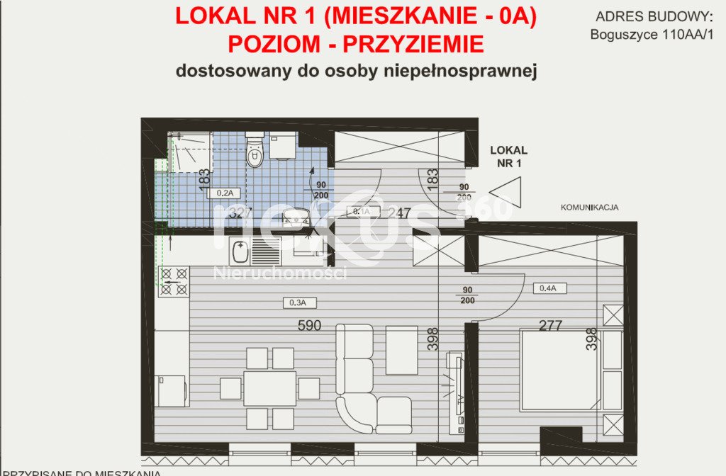 Mieszkanie dwupokojowe na sprzedaż Boguszyce  45m2 Foto 1