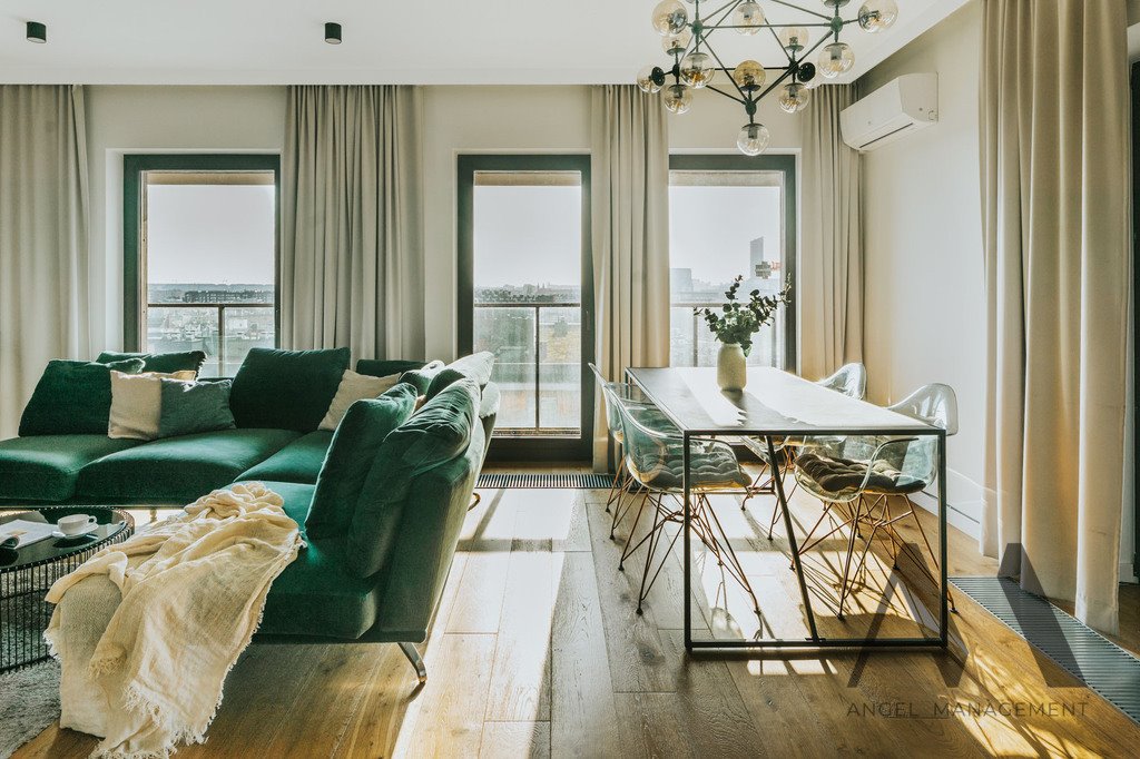 Przestronny apartament z loggią w Angel River na 11 piętrze Wrocław, Walońska  69m2 Foto 1