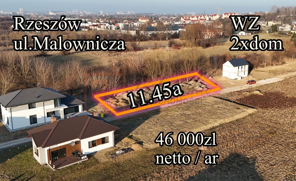 Działka budowlana na sprzedaż Rzeszów  1 145m2 Foto 1