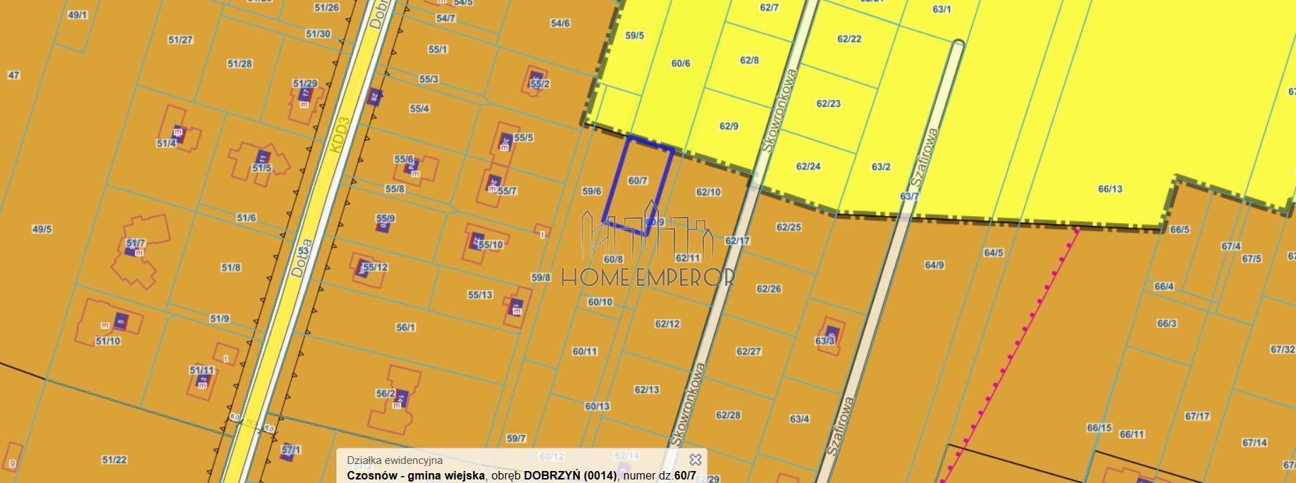 Działka budowlana na sprzedaż Dobrzyń, Prosta  800m2 Foto 1