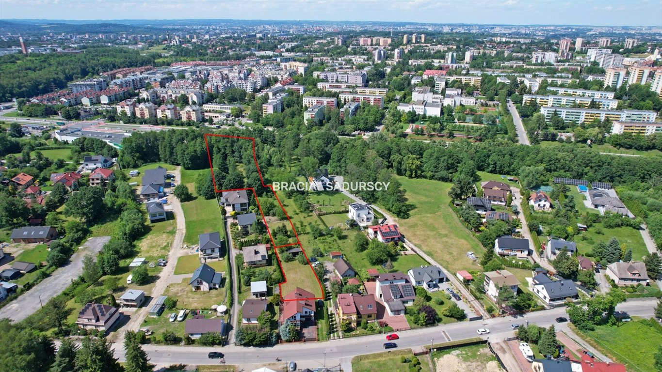 Działka 7138 m² pod zabudowę, media, dostęp asfalt Kraków, Podgórze Duchackie, Kurdwanów, Cechowa  7 138m2 Foto 1