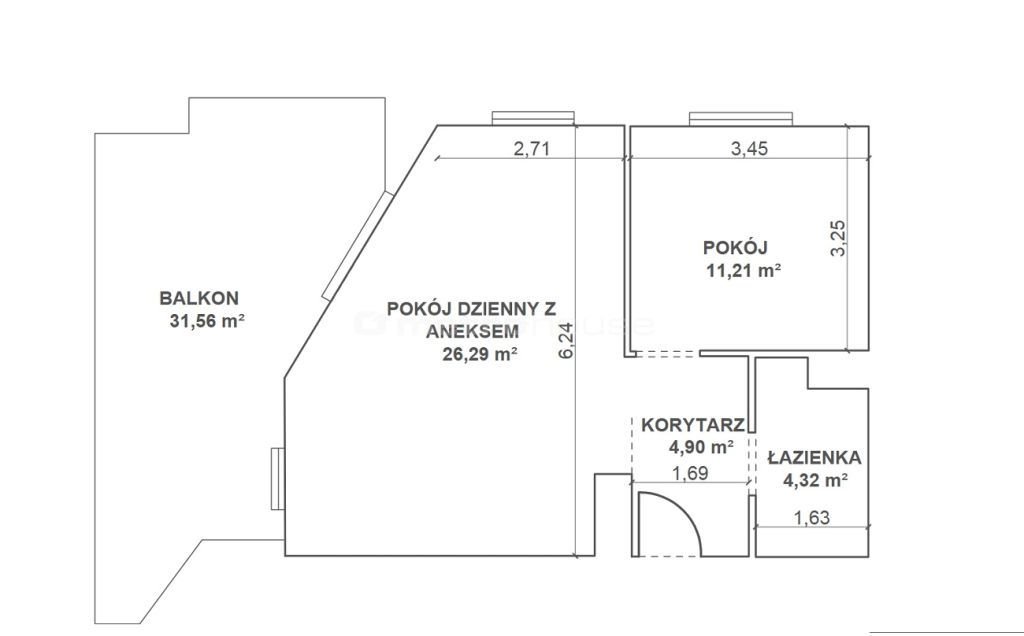 Mieszkanie dwupokojowe na sprzedaż Poznań, Winogrady, Hawelańska  47m2 Foto 24