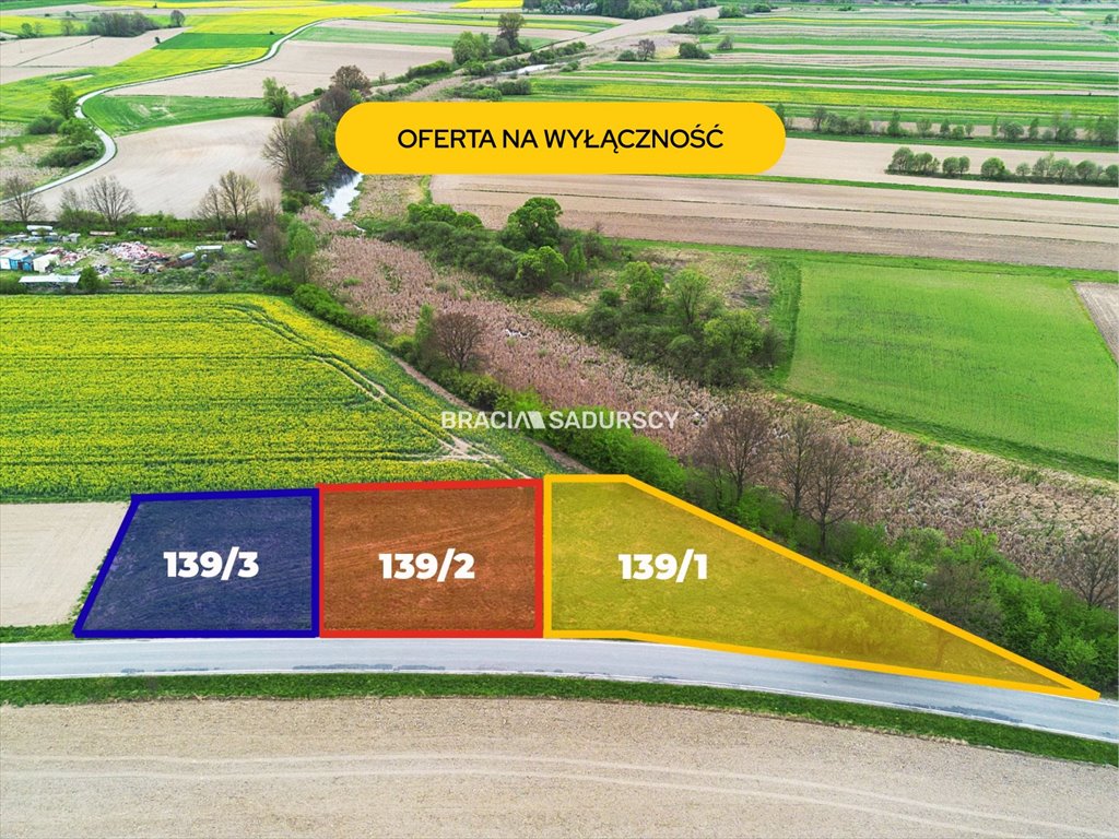 Działka budowlana 3058 m2 w Kłokoczynie, szybki dojazd do Krakowa Kłokoczyn  3 058m2 Foto 1