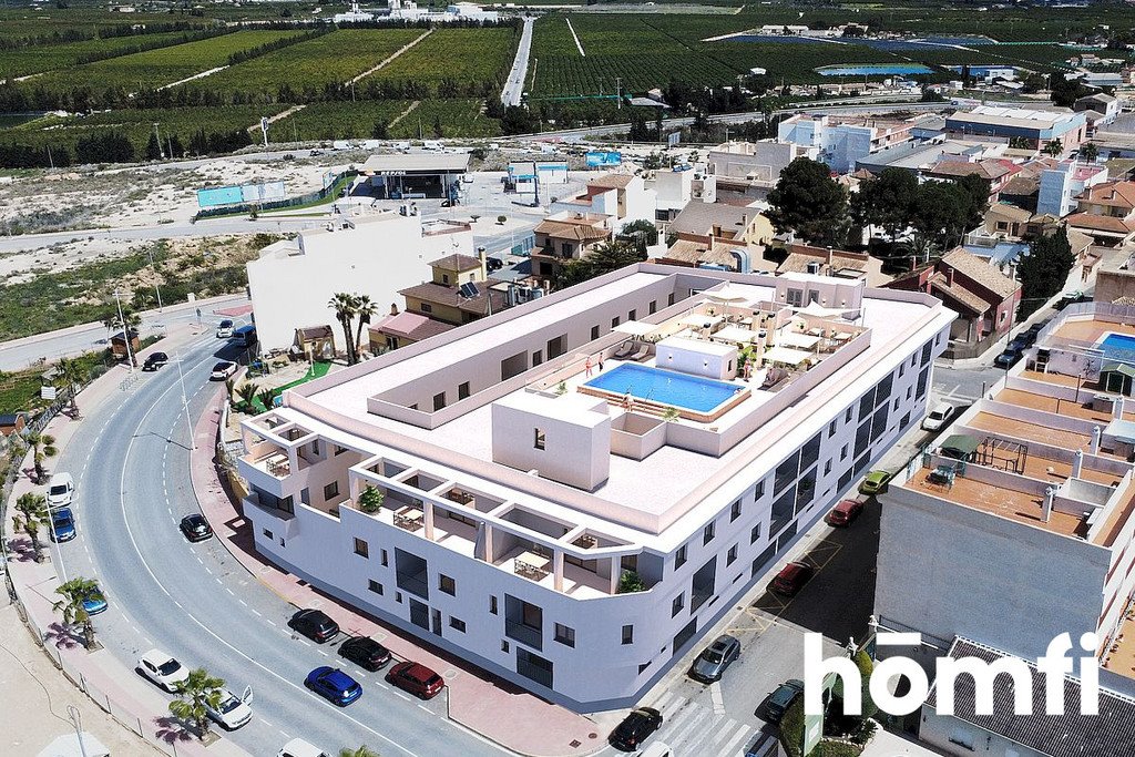 Nowoczesne apartamenty z basenem i tarasem w San Miguel de Salinas Hiszpania, Costa Blanca  42m2 Foto 1