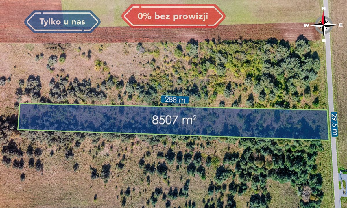 Działka budowlana na sprzedaż Przymiłowice, Widokowa  8 507m2 Foto 1