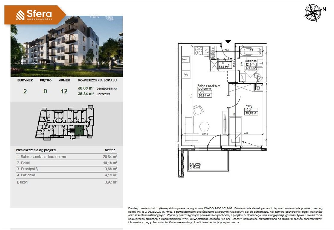 Mieszkanie dwupokojowe na sprzedaż Bydgoszcz, Szwederowo  39m2 Foto 7