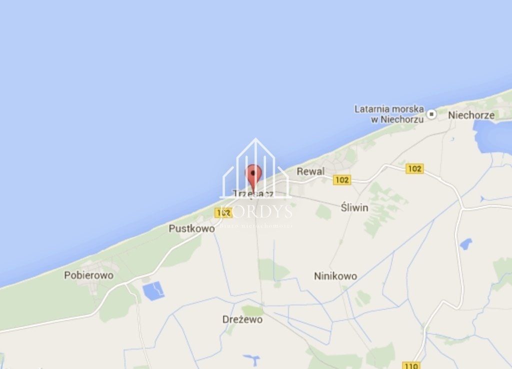 Działka pod inwestycję w Trzęsaczu 1198 m² z mediami Trzęsacz  1 198m2 Foto 1