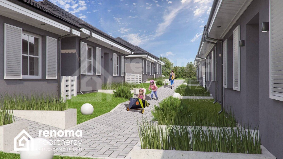 Na sprzedaż działka pod 8 domków w Chłopach z mediami Chłopy  1 756m2 Foto 1