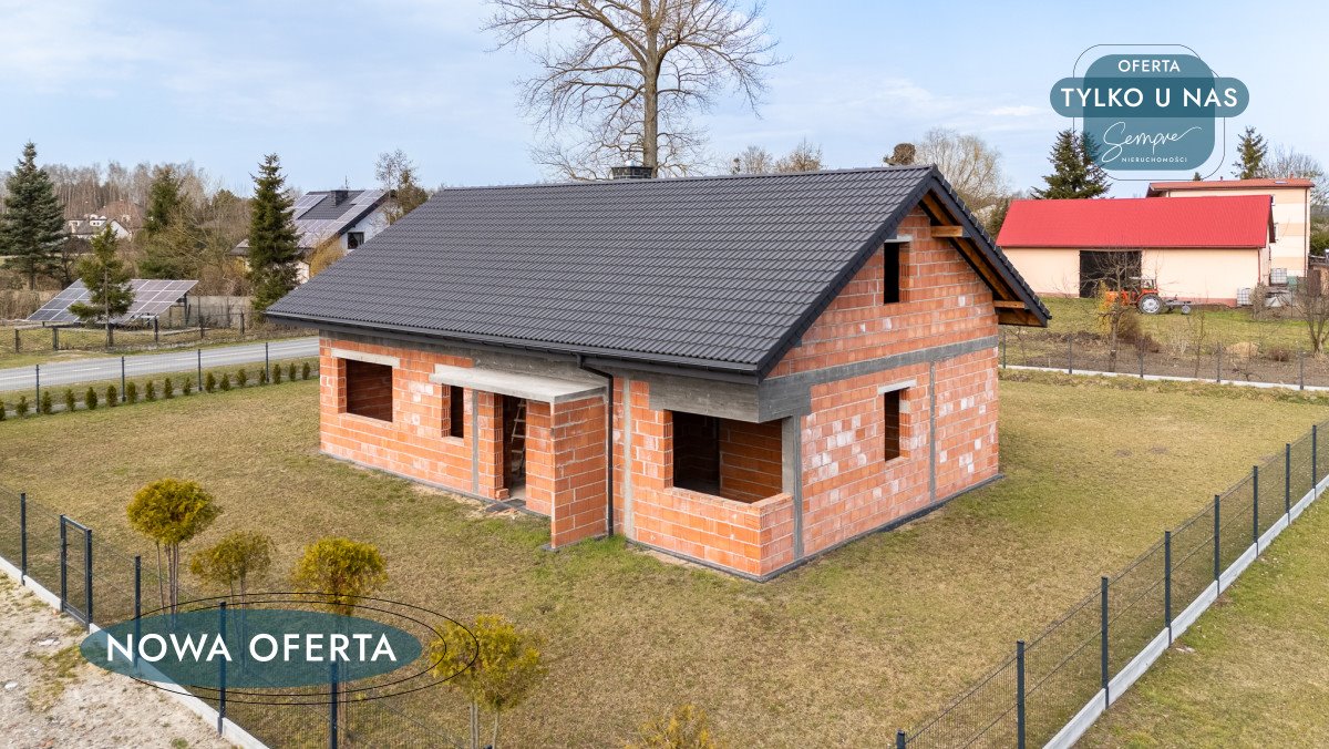 Dom w stanie surowym z dużą działką - potencjał i prywatność Paprotnia  133m2 Foto 1