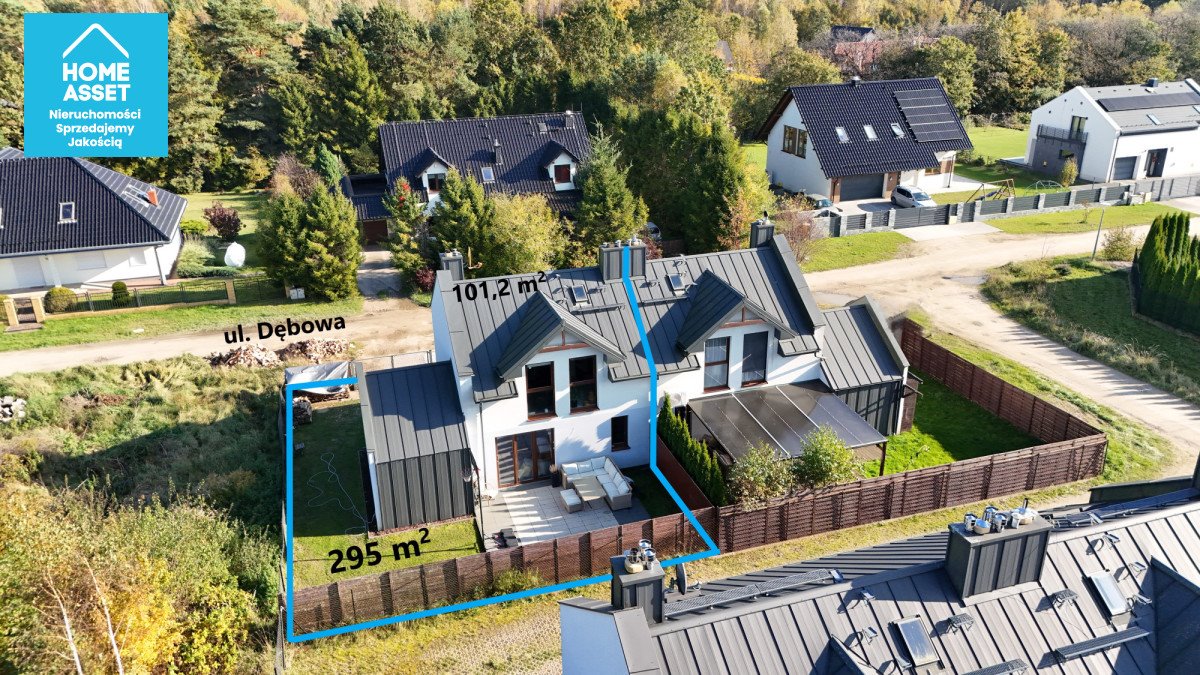 Dom z garażem w Kąpinie, 83 m², las, spokój Kąpino, Dębowa  83m2 Foto 1