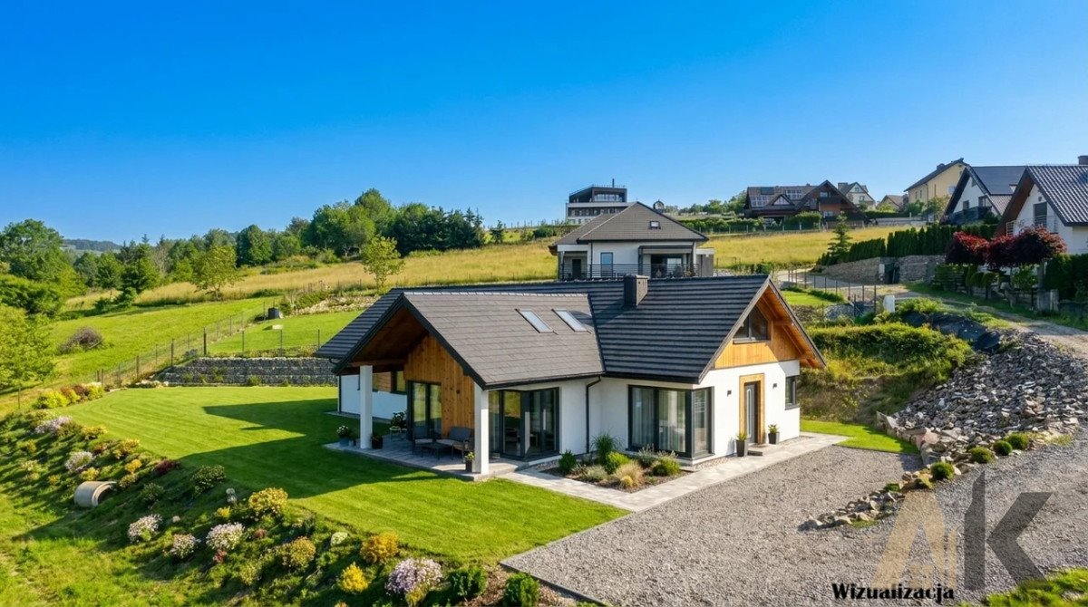 Zapraszam do obejrzenia nowoczesnego domu z widokiem na Tatry w Wielopolu Wielopole  187m2 Foto 1