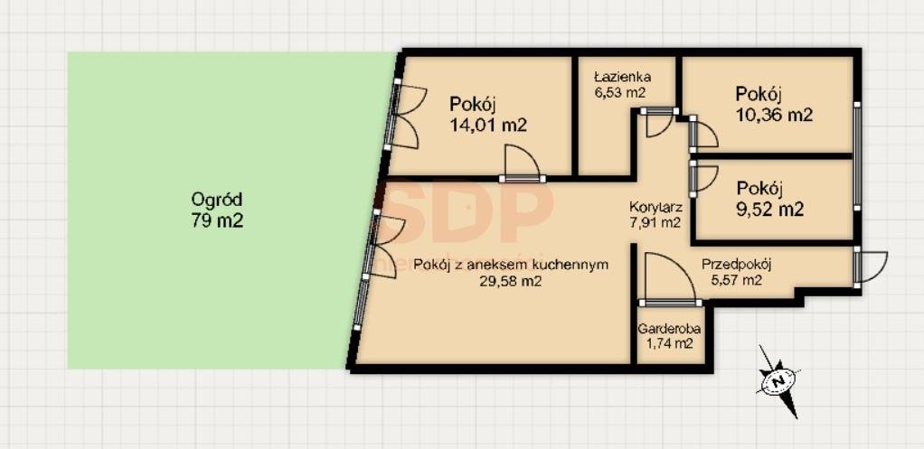 Mieszkanie czteropokojowe  na sprzedaż Wrocław, Krzyki, Ołtaszyn, Ułańska  85m2 Foto 3