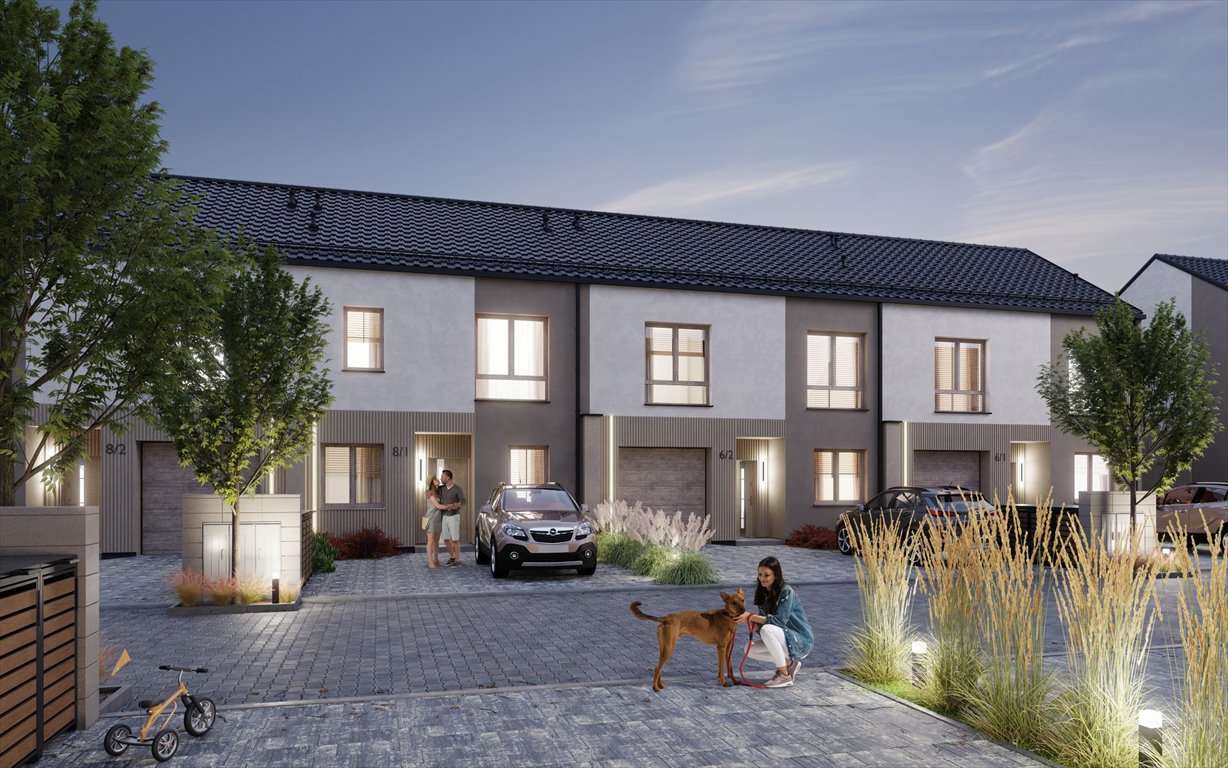 Dom szeregowy z dużym poddaszem i ogrodem, 97 m2 Grójec, Grójec, Lawendowa  123m2 Foto 1