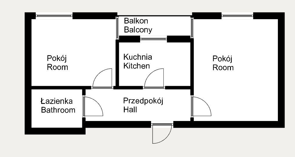 Mieszkanie dwupokojowe na wynajem Kraków, Bolesława Orlińskiego  47m2 Foto 12