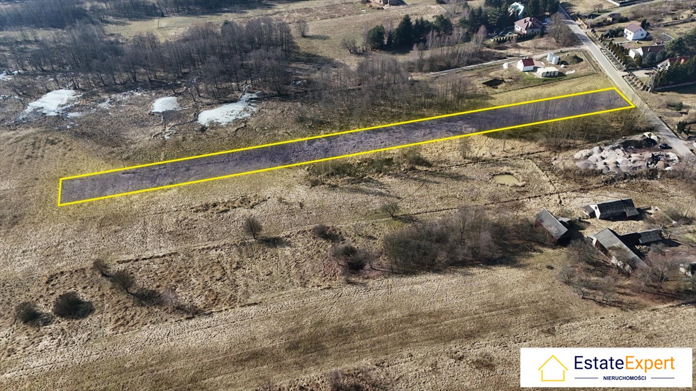 Działka 6900 m² z mediami i widokiem na las Klonów, Klonów  6 900m2 Foto 1