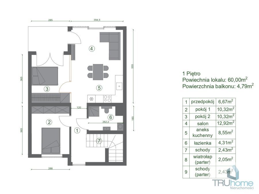 Mieszkanie trzypokojowe na sprzedaż szczyrk, centrum, Uzdrowiskowa  55m2 Foto 15