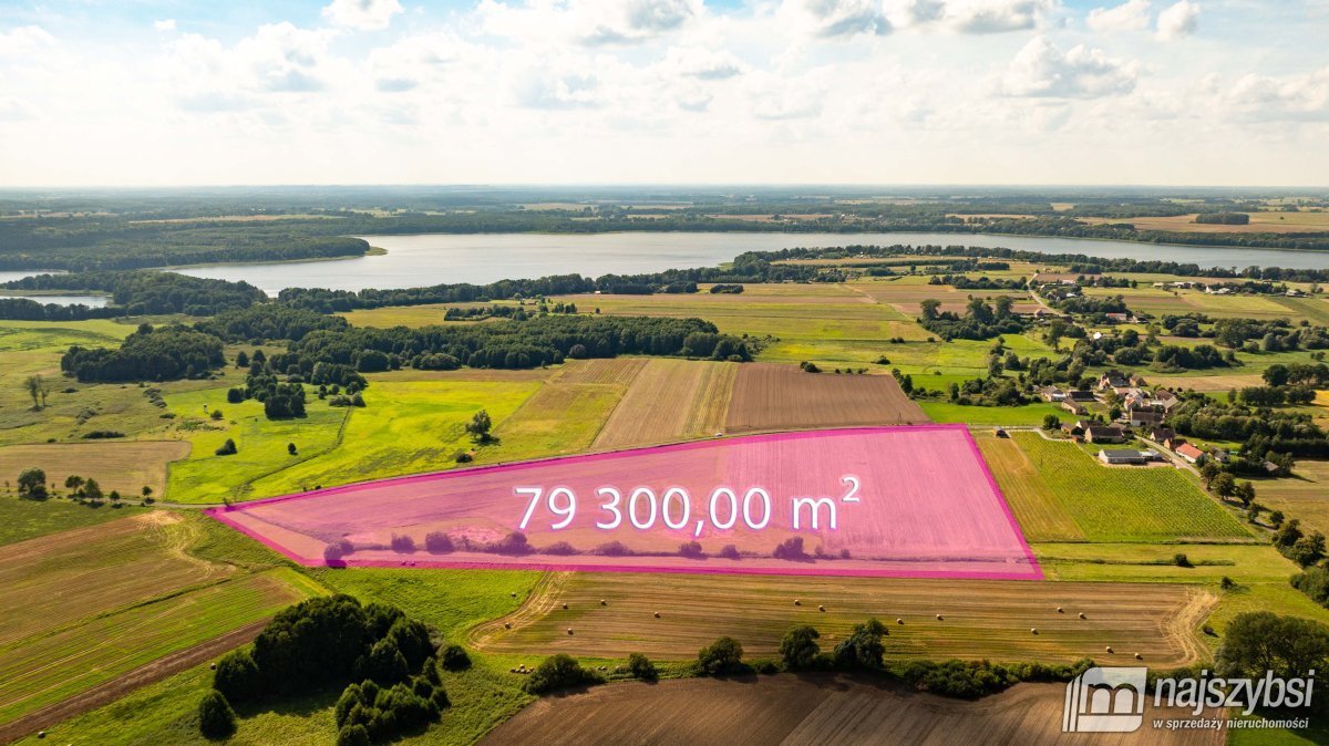 Działka rolna 7,93 ha z dojazdem asfaltowym i blisko jeziora Trzebawie  79 300m2 Foto 1