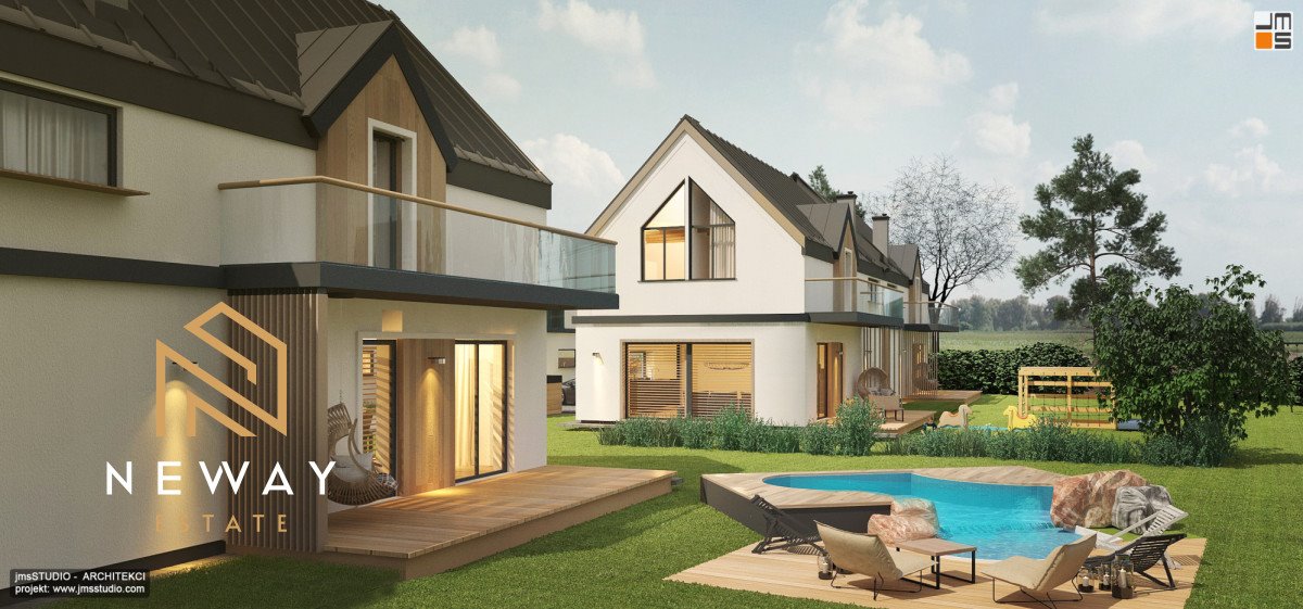 Nowoczesny bliźniak 103 m² z ogródkiem i garażem w Krakowie Kraków, Nowa Huta, Betonowa  103m2 Foto 1