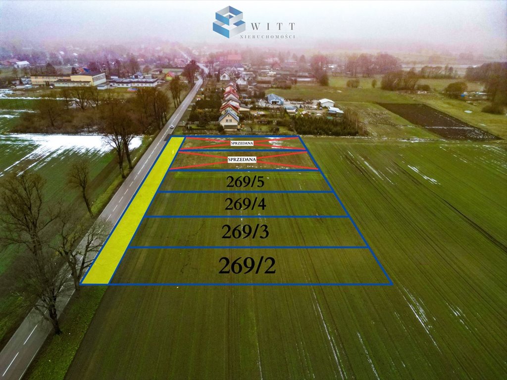 Działka 1344 m² z MPZP, media, szybki dojazd Burkat  1 344m2 Foto 1