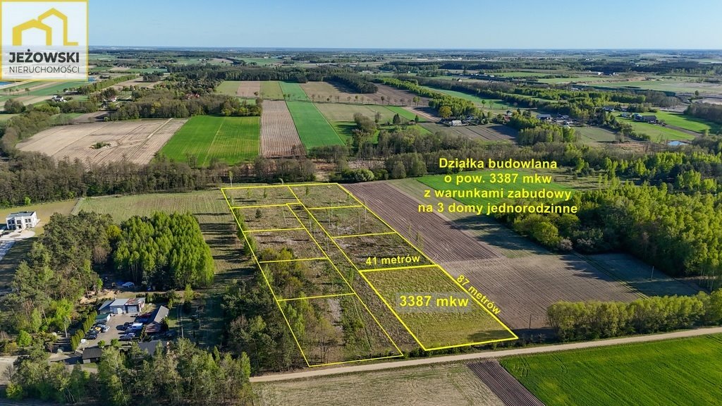 Działka pod domy - 3387 m² w Nowym Wrońsku - warunki zabudowy Nowe Wrońska  3 387m2 Foto 1