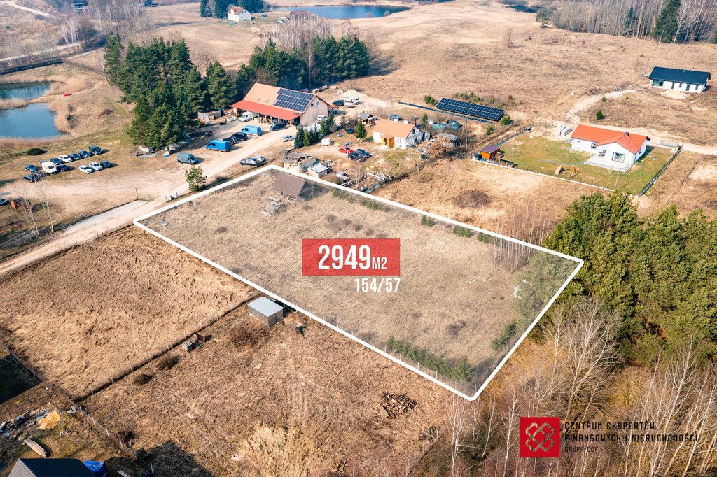 Działka 2949 m² z warunkami zabudowy, las i cisza Łapka  2 949m2 Foto 1